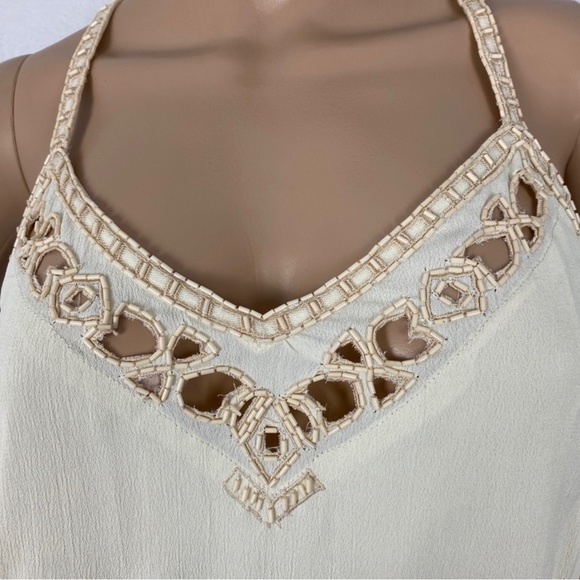 NEW SAYLOR REVOLVE CREAM EMBELLISHED MINI DRESS - Picture 3 of 9